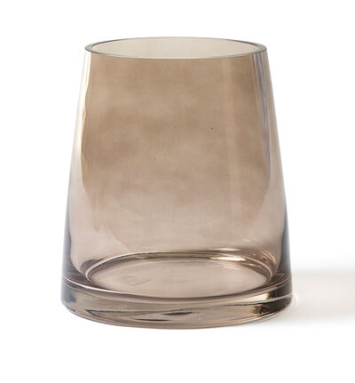 Glassvase Smoked gråbrun 20 cm Glassvase Smoked gråbrun 20 cm